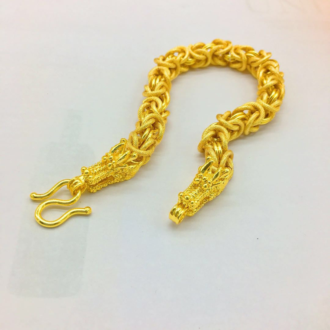 Stylish 3Sixty5 men's fashion statement bracelet with a unique dragon design in gold