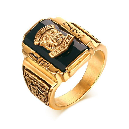 Titan - Tiger 1973 Retro Navy Ring - Buy 2 Get 1 FREE $00.00 - Stylish 3Sixty5