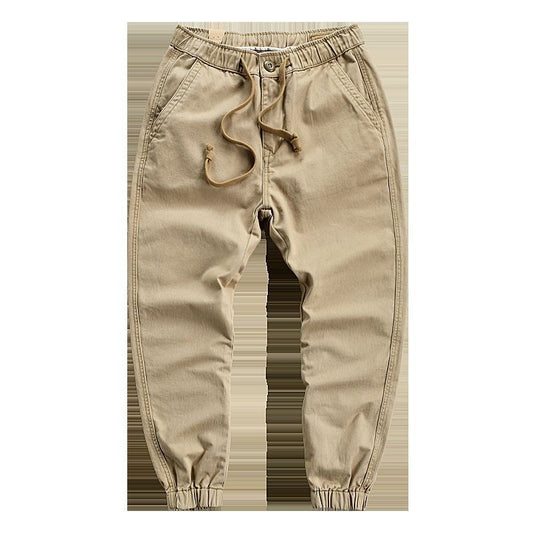 Vortex ProGear utility pants in beige with elastic cuffs and adjustable waistband for comfort