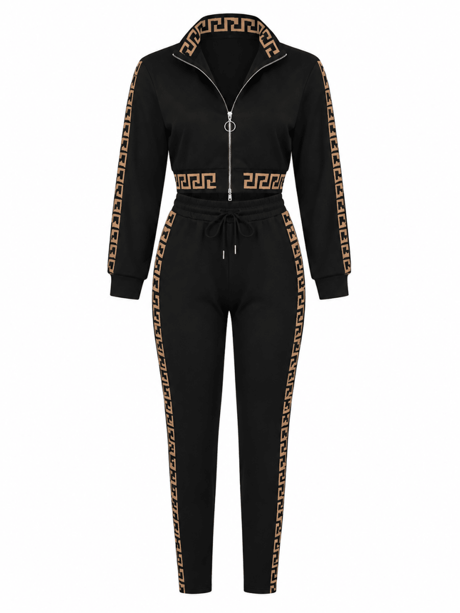 Women’s Streetwear Patchwork Co - Ord Set - Stylish 3Sixty5