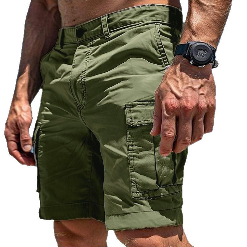 Stylish 3Sixty5 all-terrain summer shorts in green with multiple pockets for outdoor activities
