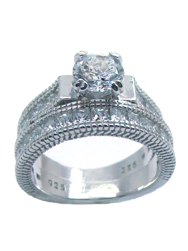 Bold elegant diamond rings featuring a stunning round diamond and intricate detailing