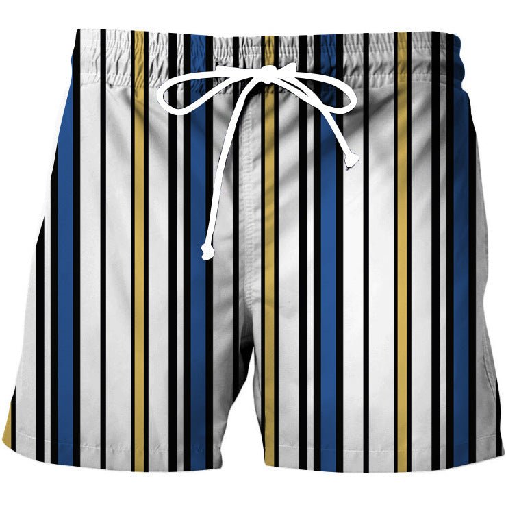 Bold Stripe Vintage Shorts - Stylish 3Sixty5
