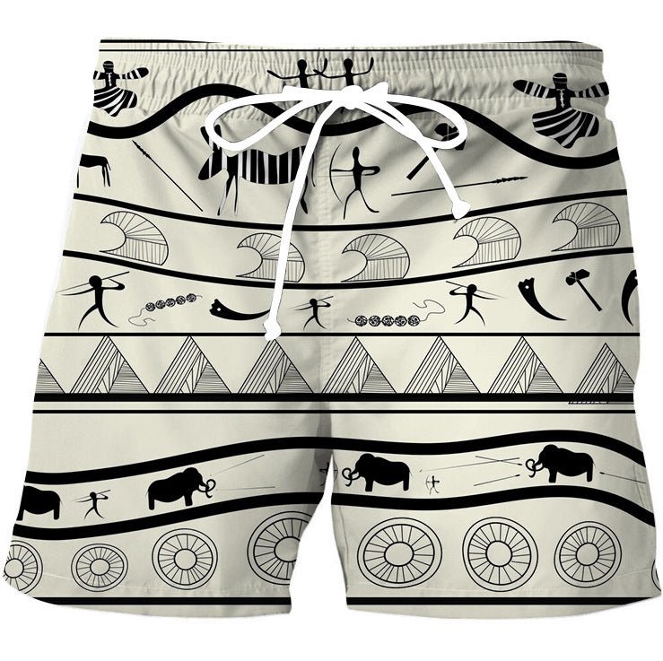 Bold Stripe Vintage Shorts - Stylish 3Sixty5