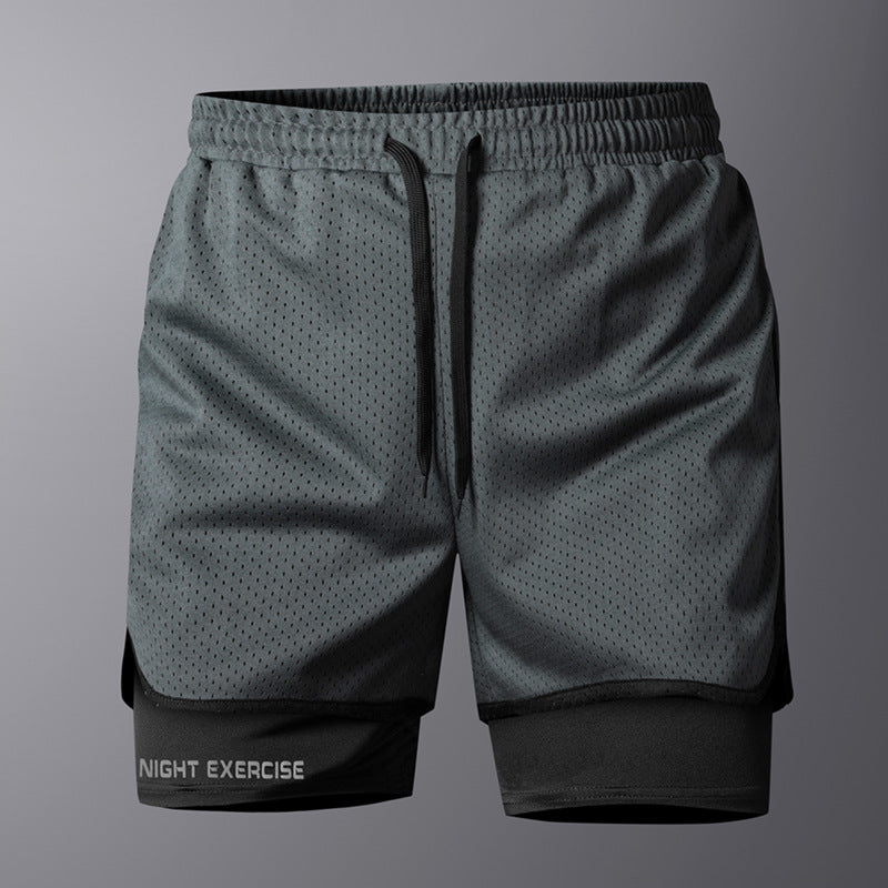 Stylish 3Sixty5 Coolwave sports shorts for workouts with breathable mesh design and adjustable waistband
