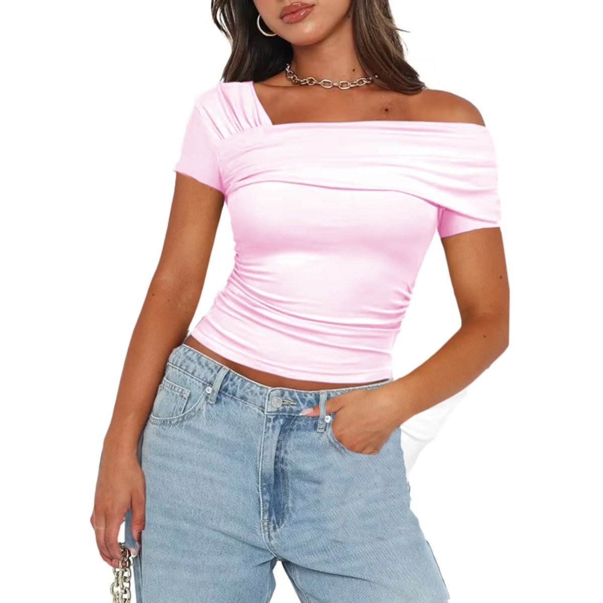 Glow Off - Shoulder Blouse - Stylish 3Sixty5