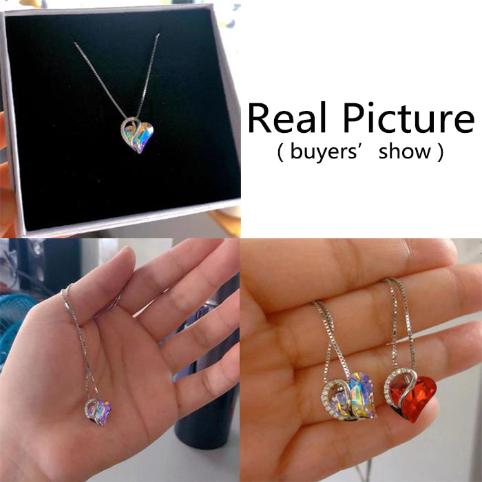 Beautiful heart-shaped pendant necklace showcased in sparkling design for elegant jewelry lovers