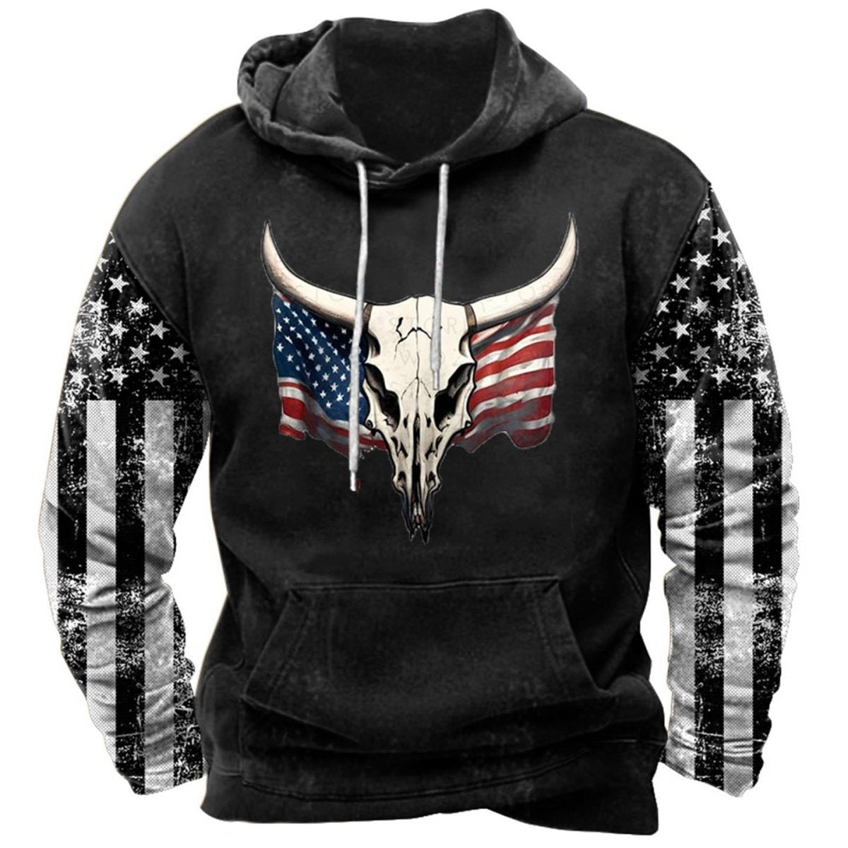 Iron Freedom Long Sleeve Hoodie - Buy 2 Get 1 FREE $00.00 - Stylish 3Sixty5
