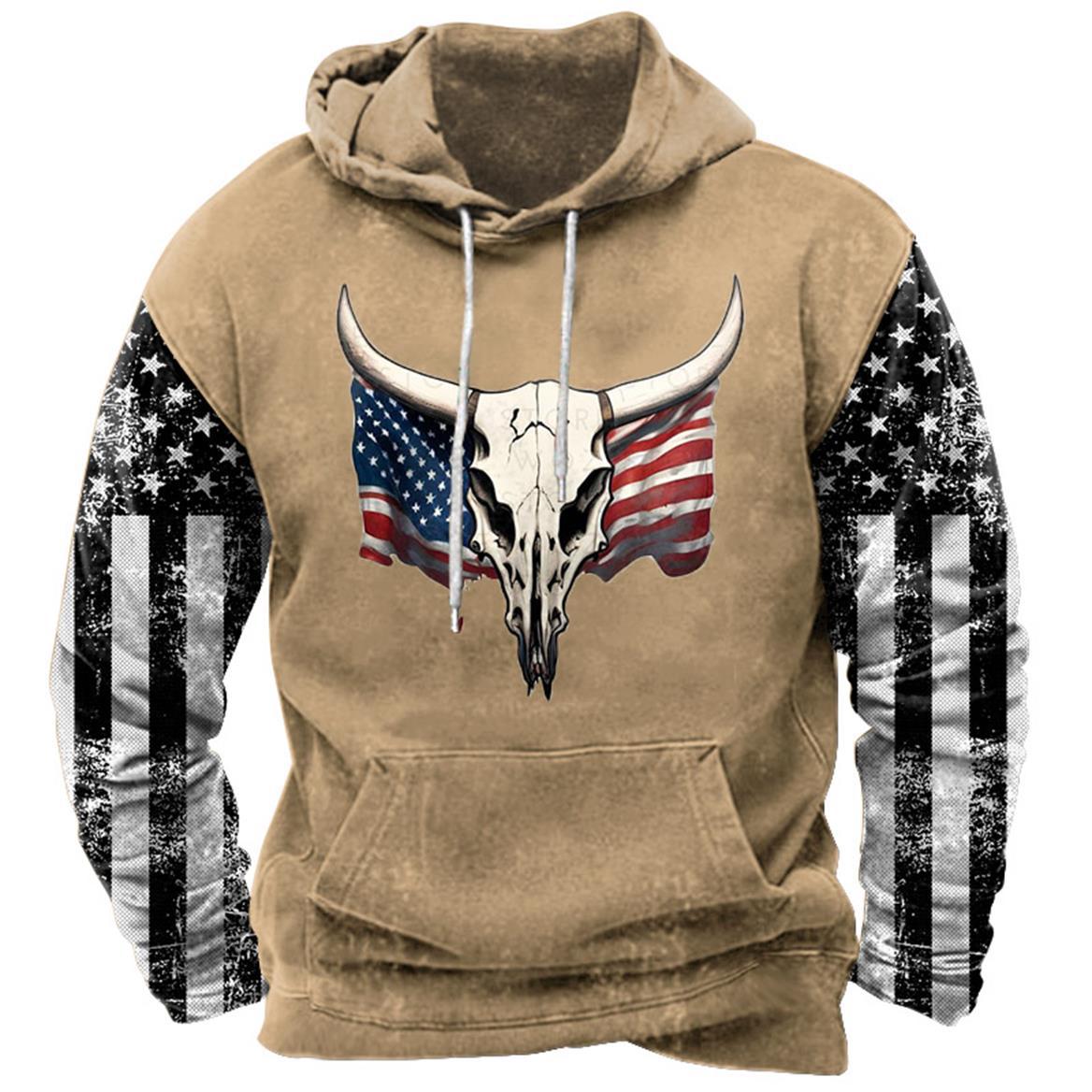 Iron Freedom Long Sleeve Hoodie - Buy 2 Get 1 FREE $00.00 - Stylish 3Sixty5