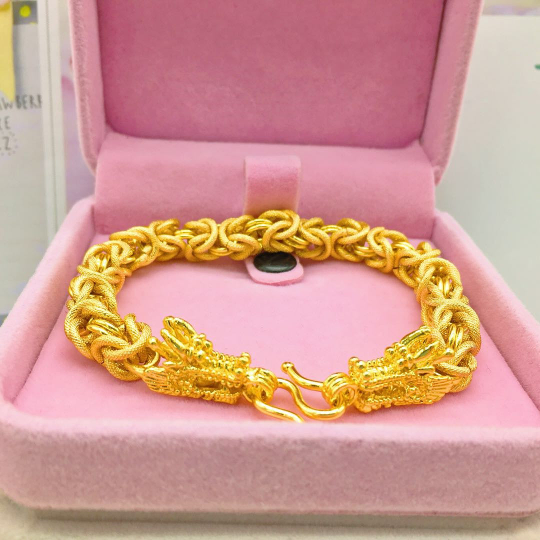 Stylish 3Sixty5 men's fashion statement bracelet in gold with intricate design and secure clasp