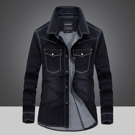 Men's Outland Denim Leisure Shirt - Stylish 3Sixty5