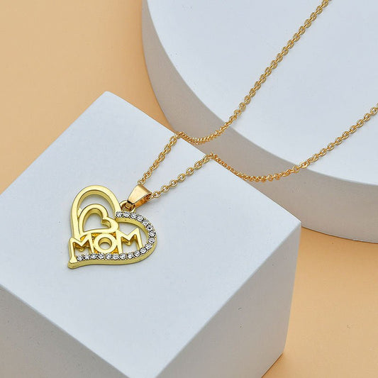 Mom’s Treasure Initial Diamond Necklace - Stylish 3Sixty5