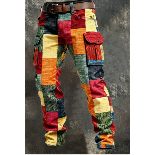 Monarch Grid Cargo Pants - Stylish 3Sixty5