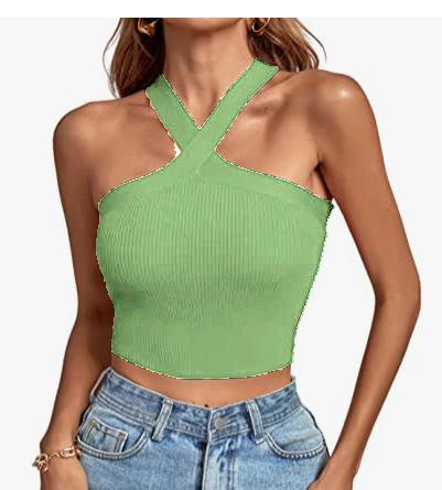 Silhouette Stretch Halter Top - Stylish 3Sixty5
