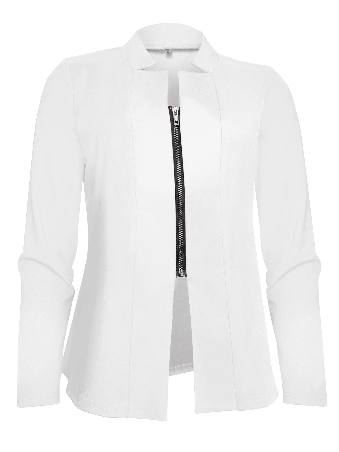 Stylish 3Sixty5 sleek women's zip jacket in white with a modern design and zipper closure