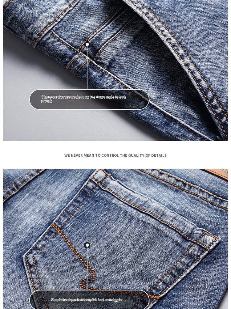 Straight - Leg Denim Pants - Stylish 3Sixty5