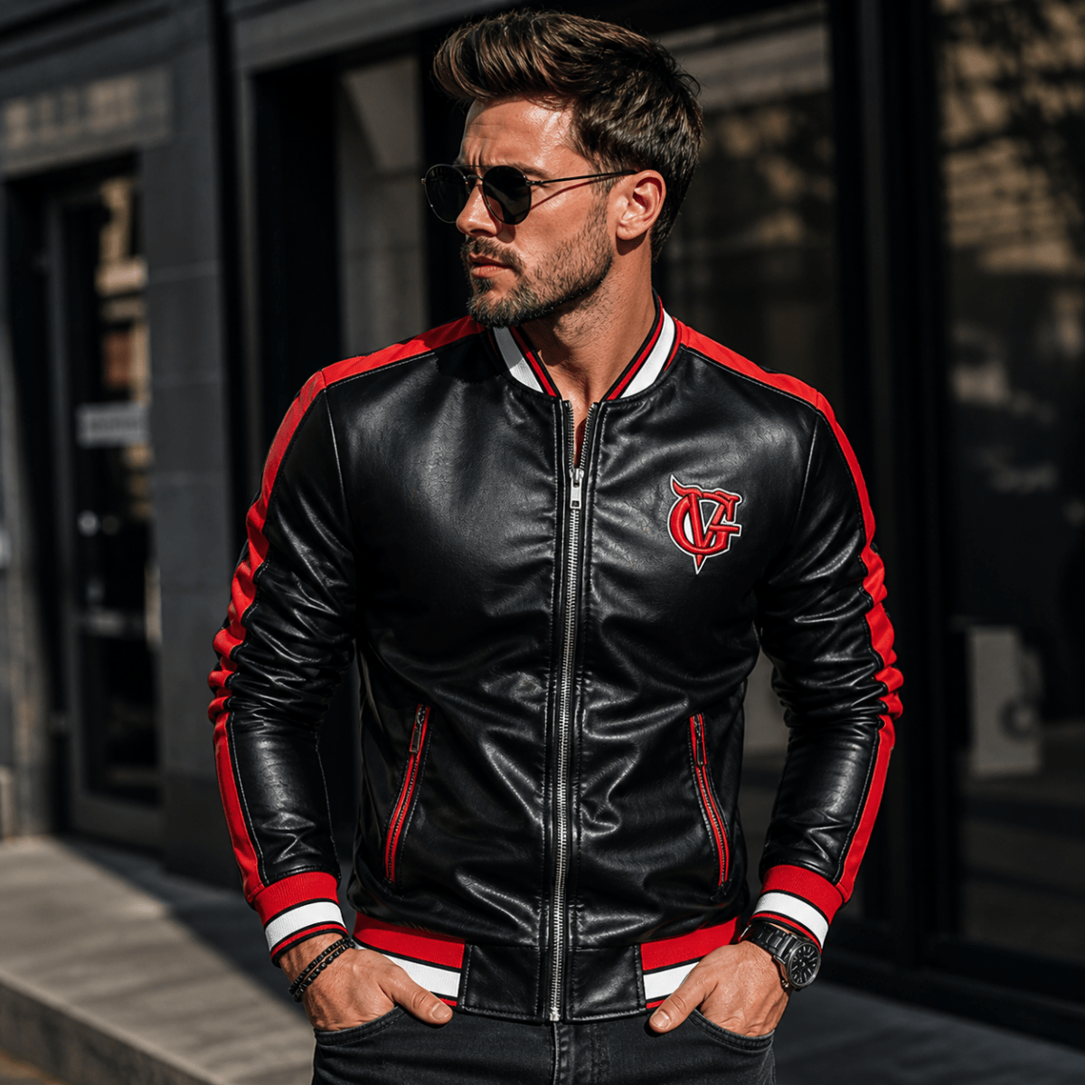 Dominion Core Leather Jacket for Men - Stylish 3Sixty5