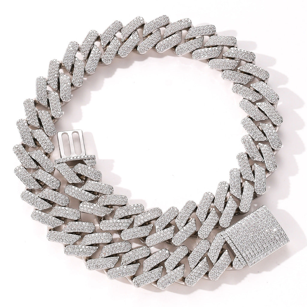 Stylish 3Sixty5 ultimate bling chain necklace with sparkling rhinestones for a bold statement