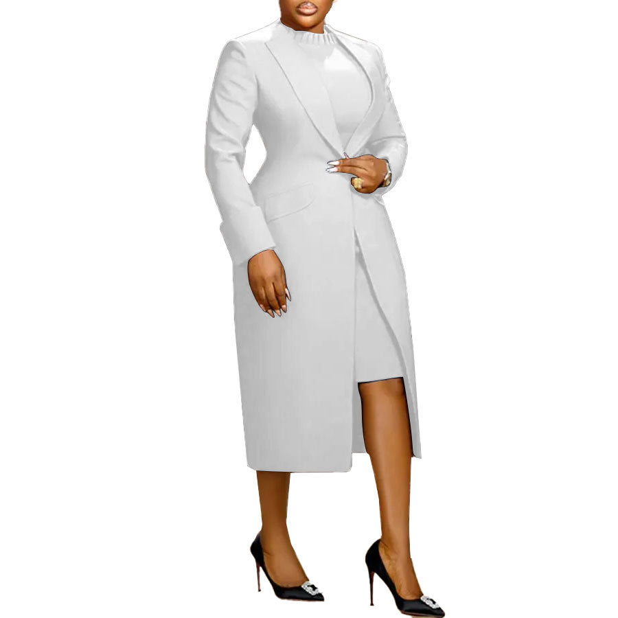 Elegant Stylish 3Sixty5 statement suit vest ensemble in white, perfect for formal events